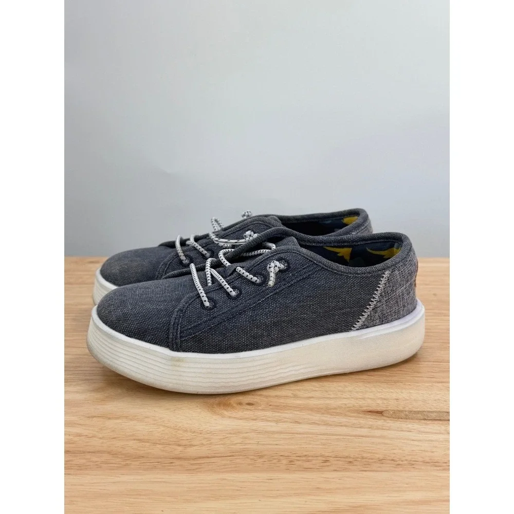 Hey Dude Cody Youth Craft Navy Blue Canvas Slip On Sneakers Little Kid US 12